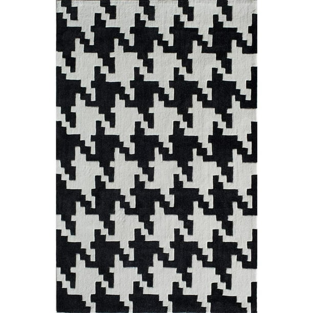 Rugs America Jourdan Collection Houndstooth Onyx 6225C Contemporary ...