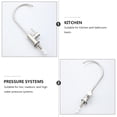 thumbnail image 3 of HORIALENCE Durable Stainless Steel Kitchen Water Faucet Easy Install Single Lever for Home and Hotel Use Silver, 3 of 7