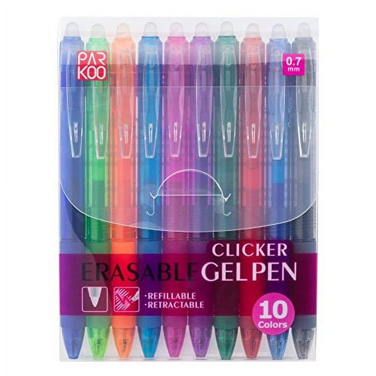 Erasable Gel Pens, Lineon 15 Pack Blue Retractable Erasable Pens Clicker,  Fine Point, Make Mistakes Disappear, Blue Ink for Writing Planner and  Crossword Puzzles for School Supplies 