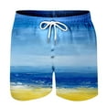 thumbnail image 4 of DIOAZUD Mens Big and Tall Shorts Drawstring Elastic Waisted Swim Trunks Quick Dry Bathing Suit Summer Hawaiian Beach Pants Mens Swimming Trunks Swimsuit Swim Trunks Men, 4 of 4