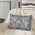 thumbnail image 5 of Silk Pillow Case for Hair And Skin Queen - Painted Palm Leaf Parrot Cooling Sleep Throw Pillow Covers Standard Size 20x30in, comfort Satin Pillowcase with Zipper for Women Men, 5 of 7