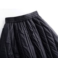 thumbnail image 5 of Xunlbb Midi Skirt for Women Trendy, Women's Fashionable Solid Color Winter Thick Down Cotton Skirt Mid Length Skirt Gift for Women, Size S-2XL, 5 of 9