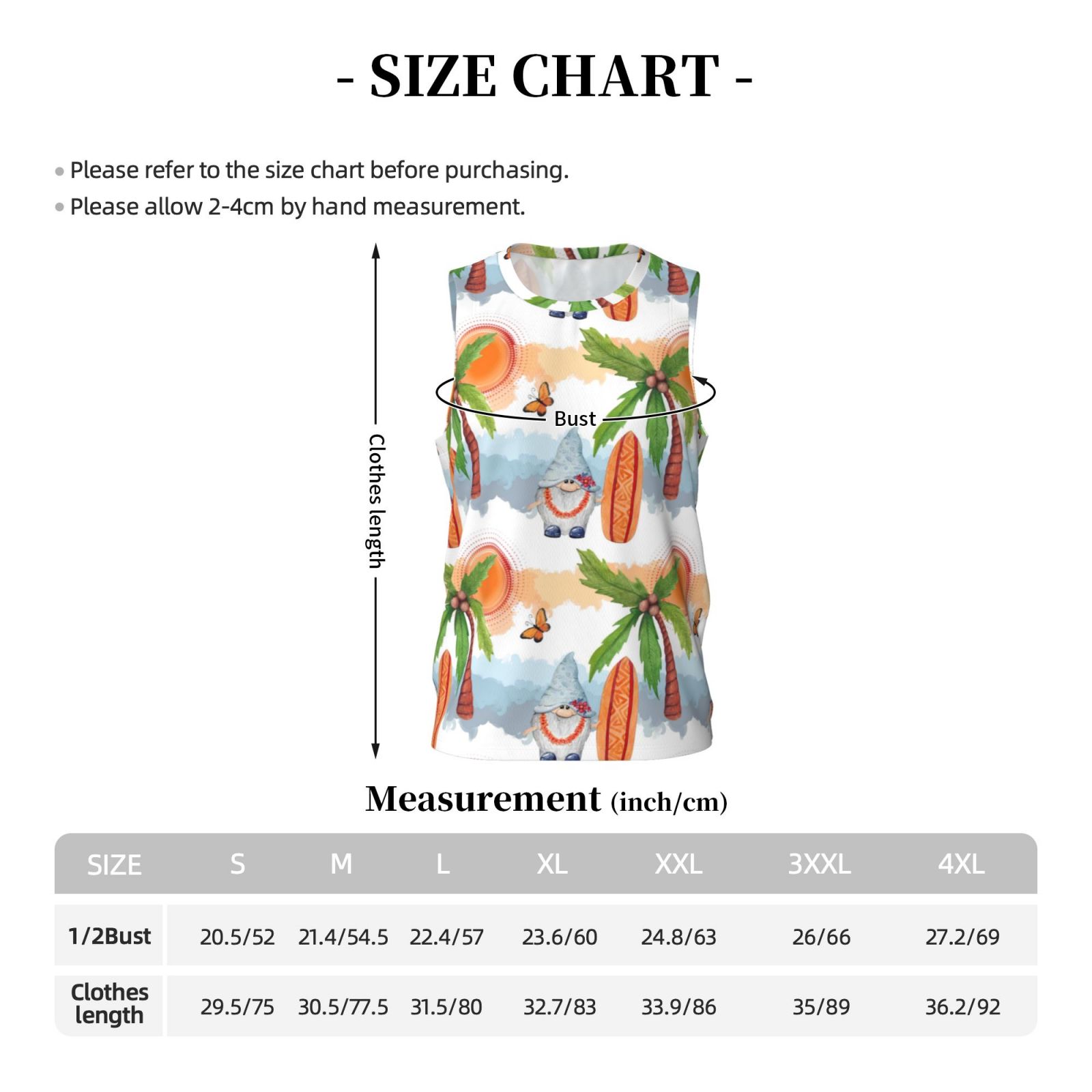 Xecao Gnome and Surfing print basketball shirt for both men and women, a unisex basketball jersey perfect for theme parties-4X-Large