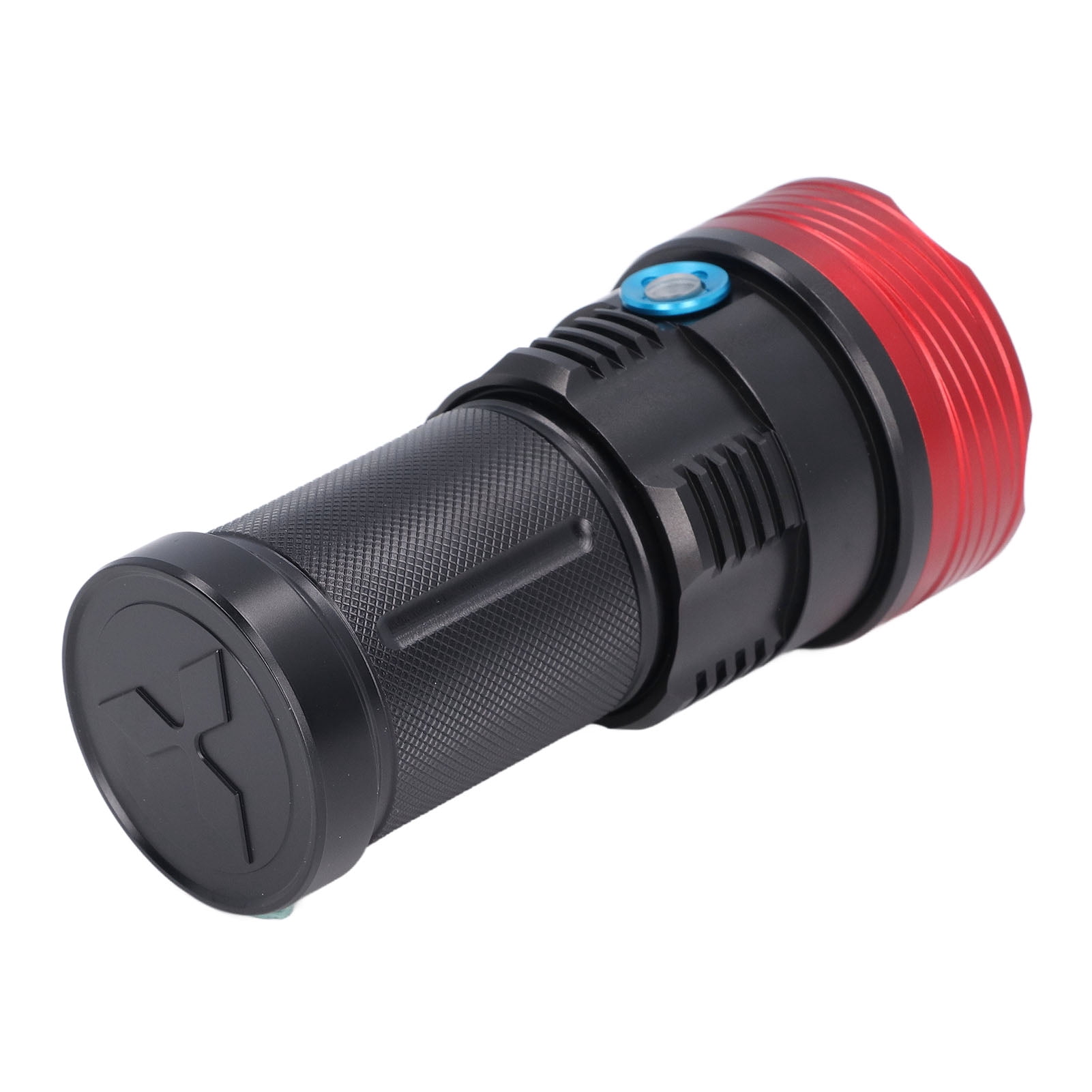Rechargeable Dive Light, Super Bright Scuba Diving Flashlight With 9 T6 Lamp Beads And Anodized Black Treatment, Waterproof Dive Torch For Outdoor Activities, Travel, And