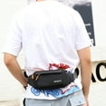thumbnail image 5 of Women Men Chest Bag Shoulder Bag Waterproof with Pockets Fanny Pack (Black), 5 of 10