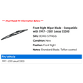 thumbnail image 2 of Front Right Wiper Blade - Compatible with 1997 - 2001 ES300 1998 1999 2000, 2 of 2