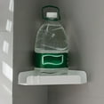 thumbnail image 5 of Estante de almacenamiento para baño, trípode de pared sin perforaciones, para lavabo de baño, con drenaje, estante de almacenamiento de esquina, 5 of 5