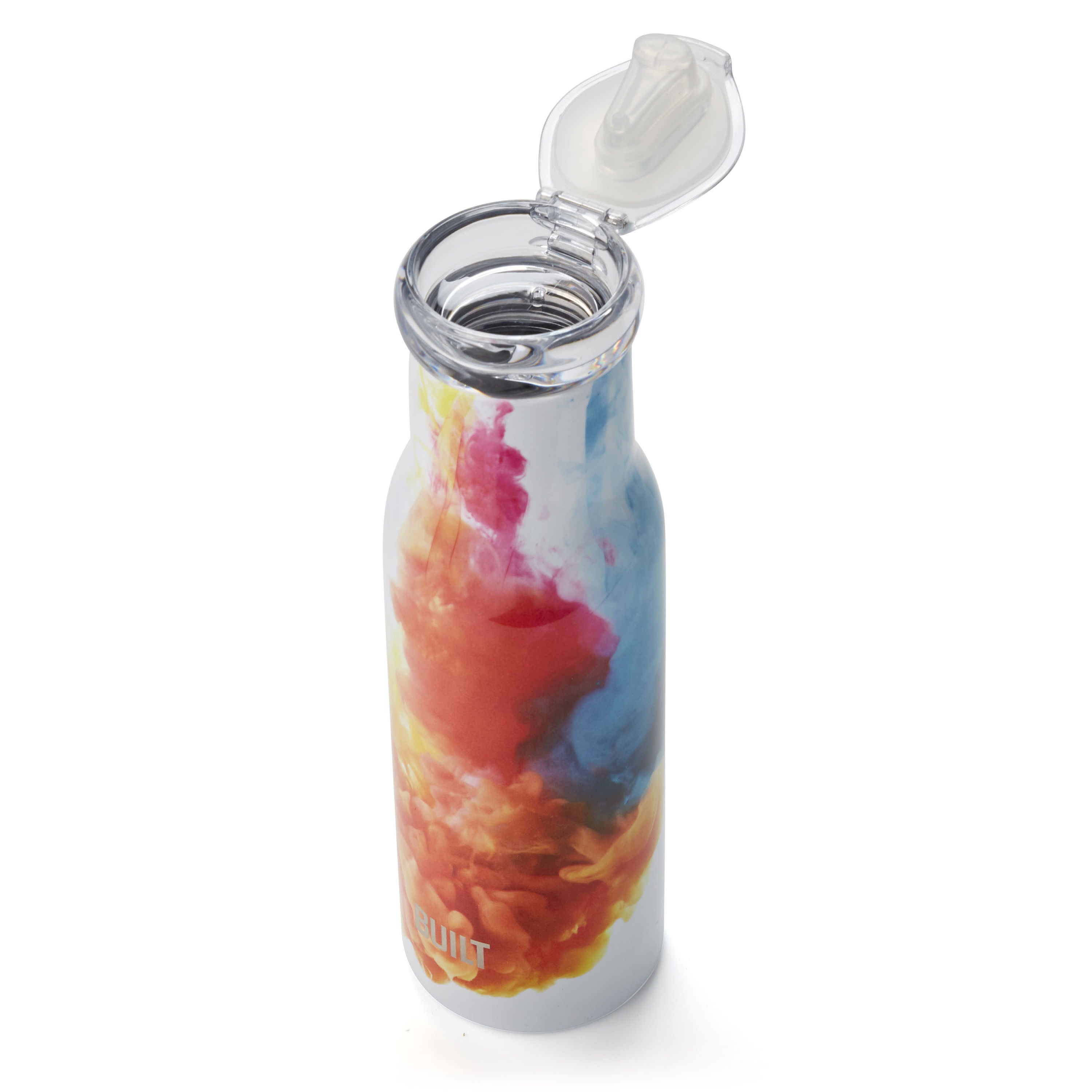 Built Double Wall Stainless Steel 18-Ounce bottle, 18-Ounce, Water Ink