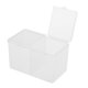 thumbnail image 3 of Caja de almacenamiento para toallas de uñas, contenedor de hisopo de algodón transparente, 2x2 compartimentos 3 piezas, 3 of 8