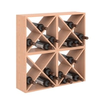 Jaxsunny 96 Bottle Wine Cube,Countertop Stackable Wine Rack,Compact Cellar Bar Storage Cabinet Kitchen Display Home Decor Wood