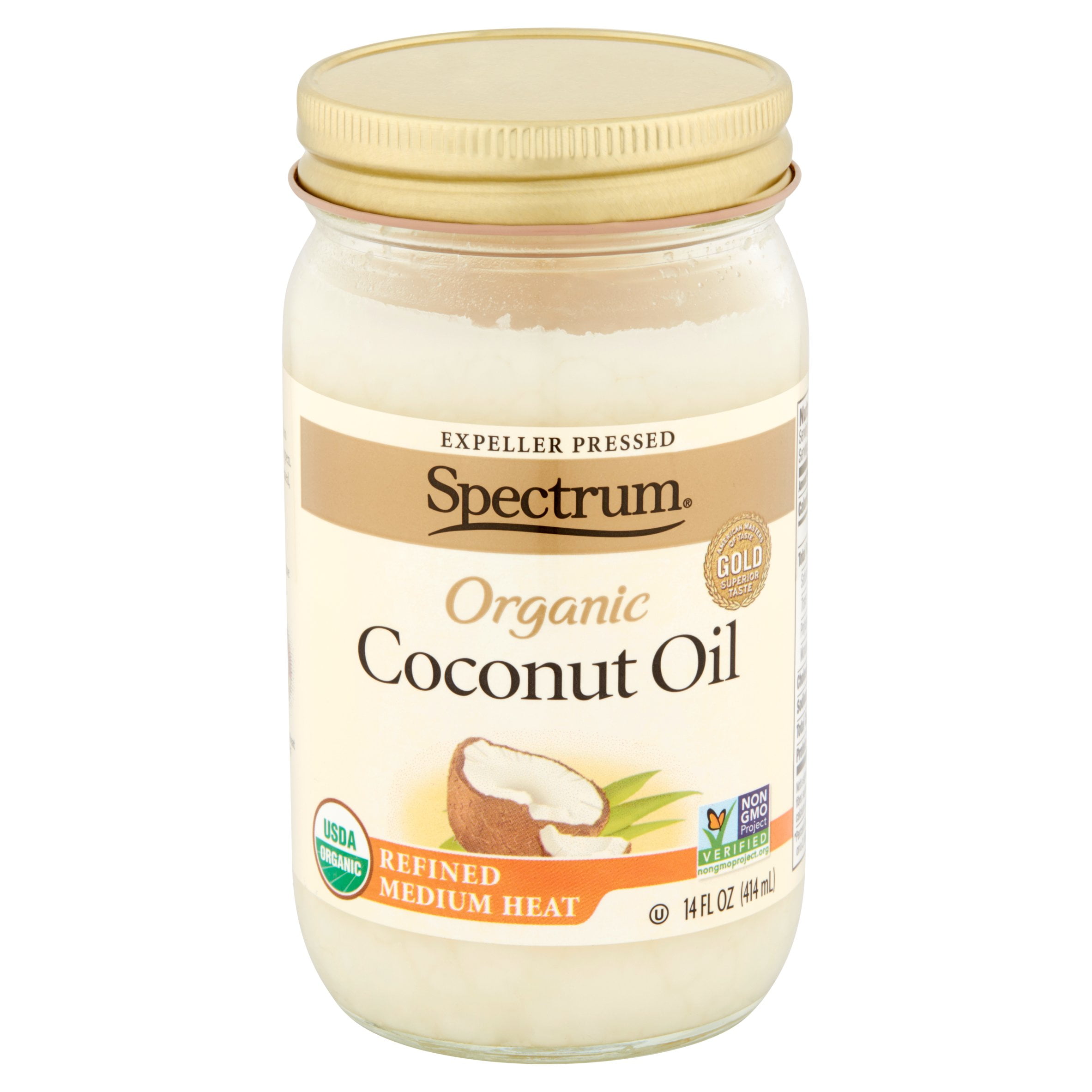Spectrum Organic Coconut Oil 14 Fl Oz Walmartcom