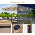 thumbnail image 6 of ACEGOSES LED 9ft Aluminum Patio Market Circle Outdoor Umbrellas with Solar Lights and Sturdy Ribs,Sand, 6 of 7