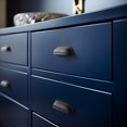 thumbnail image 7 of Goo-Ki 12 Pack 3'' Hole Center Matte Black Cabinet Cup Pulls, Hammered Texture with Curved Edges, Elegant Vintage Drawer Cabinet Handles for Bar Cupboard Closet Wardrobe, 7 of 7