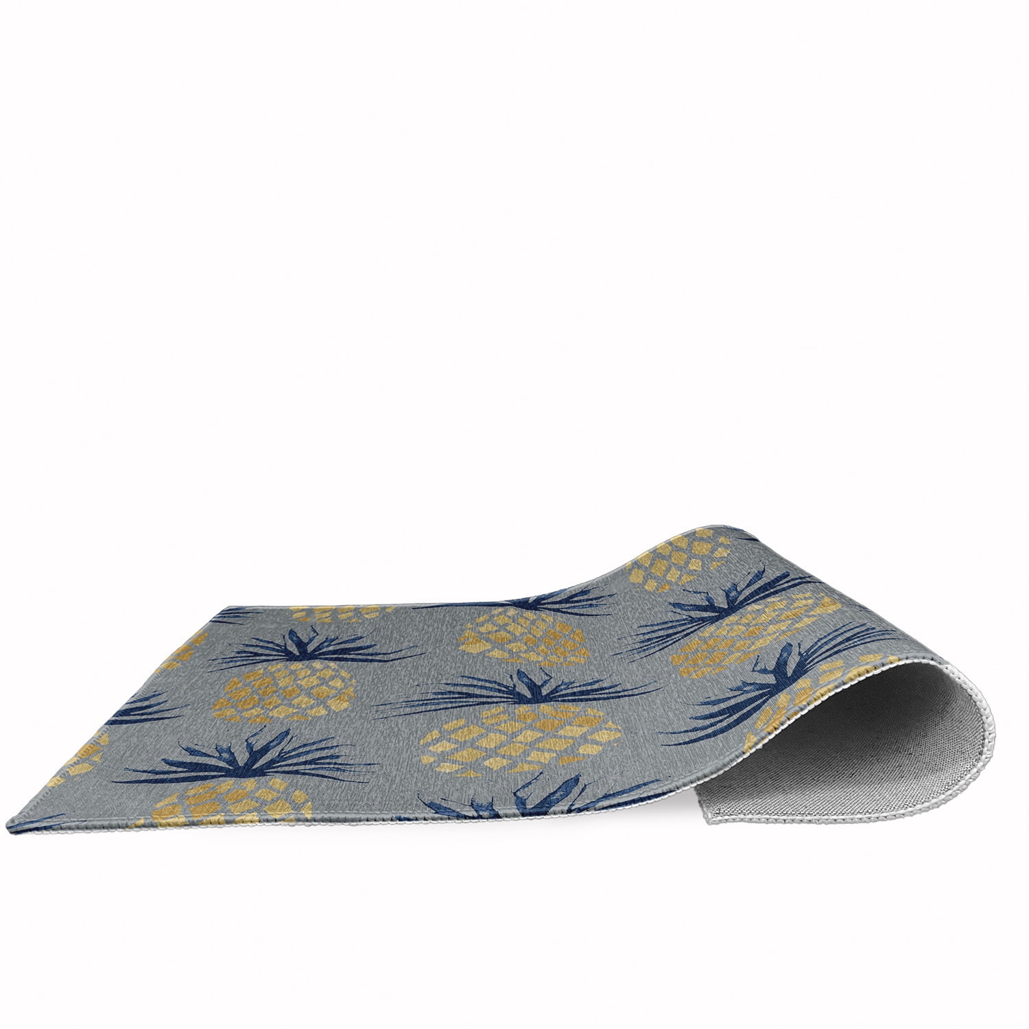 Simply Daisy 4' x 6' Pineapple Stripes Chenille Rug, Pretty Grey