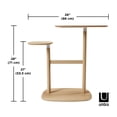 thumbnail image 4 of Umbra Swivo Side Table, Natural Wood, 4 of 18