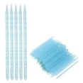 thumbnail image 2 of Nieyigj 100 Pieces Disposable Nail Care Cuticle Pusher Double Sided Dead Skin Removal Stick Manicure Pedicure Cleaning Sticks 3.74 inches / 9.5 cm Blue Nail Art Tool Kit, 2 of 5