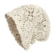 thumbnail image 2 of Gorro de crochet ligero y suave para mujer, ideal para viajes a la playa, citas y vacaciones. Beige, 2 of 9