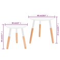 thumbnail image 3 of vidaXL Ensemble de Tables d'Appoint 2 Pcs Pin Massif Blanc, 3 of 4