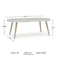 thumbnail image 3 of Signature Design by Ashley Seton Creek White Outdoor Dining Table, 3 of 10
