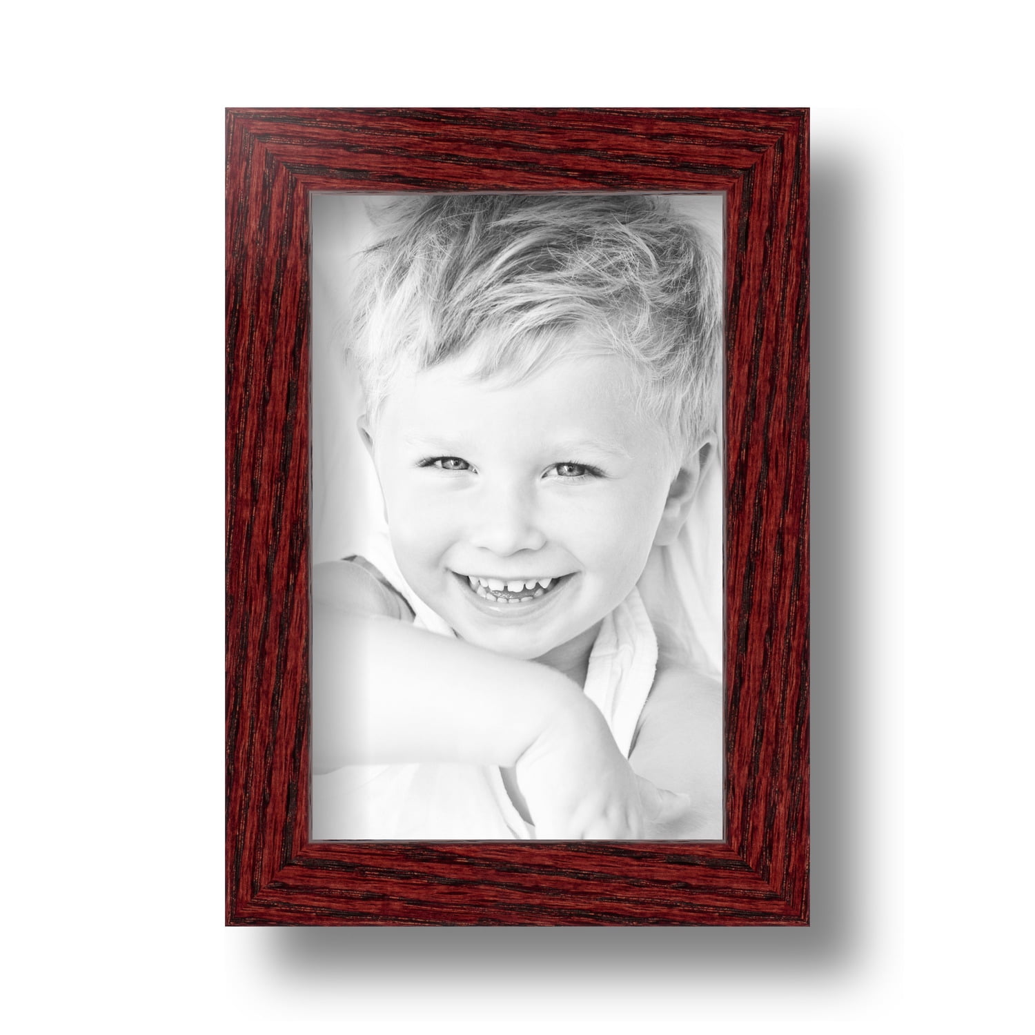 ArtToFrames Custom Picture Poster Frame  Cherry on Red Oak  .75" Wide Wood 4213 