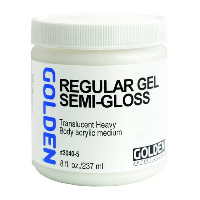 Golden 30405 Gel acrílico medio regular semibrillante, 8 onzas