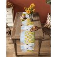 thumbnail image 4 of Table Runner Dresser Scarf 16 x 72 Inch Spring Bunny Yellow Flower Field Sky Watercolor Landscape Table Runners Non-Slip Heat Kitchen Dining Table Decor for Indoor Outdoor Home Party Decoration, 4 of 7