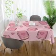 thumbnail image 3 of Yayeee Tablecloths 60" x 90" Rectangle Wrinkle Resistant Party Table Cover, Phones and Hearts, 3 of 8