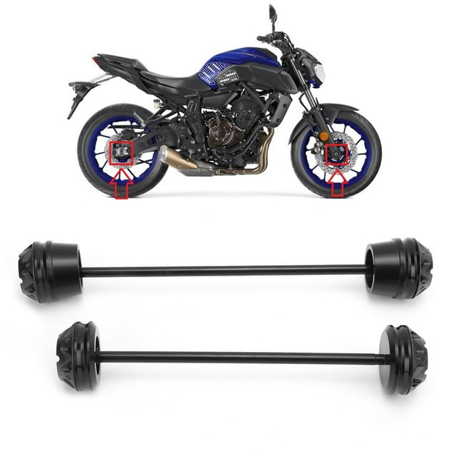 Wheel Fork Guard, Impact Resistant Front Rear Wheel Axle Protector Anti Corrosion for Motorcycle