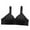 Black, variant on Bralettes for Women Wirefree Comfy V Neck Support Adjustable Strap Solid Color Everyday Bras