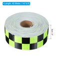 thumbnail image 2 of Uxcell Reflective Tape, Waterproof Self Adhesive High Visibility Caution Warning Safety Tape Green/Black, 2 of 7