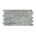 thumbnail image 6 of Dundee Deco 3D Wall Panels, PVC, Faux Bricks in Grey, Set of 10, Covers 52 sq ft, 6 of 6