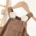 thumbnail image 7 of MuXiKeJi Clothes Boys Corduroy Overalls Dungarees For Toddlers And Kids Soft Comfortable Adjustable Straps Casual Wear Durable Stylish Childrens Garment, 7 of 7
