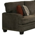 thumbnail image 2 of Benzara BM205544 Transitional Wooden Loveseat with Wide Track Arms, Dark Brown, 2 of 5