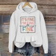 thumbnail image 2 of Womens Casual Long Sleeve Graphic Tee Shirts Hooded Sweatshirts Pullover Tops For Women, 2 of 5