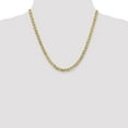 thumbnail image 2 of Auriga 10K Yellow Gold 4.5 mm Concave Anchor Chain Necklace for Women 20", 2 of 6