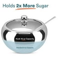 thumbnail image 2 of Kook 16 Oz Stainless Steel Sugar Bowl with Lid and Spoon Kitchen Accessories, 2 of 9