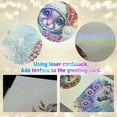 thumbnail image 5 of 6pcs Diamond Art Painting Kit Greeting Card, Rainbow Colour Big Eye Chick 5D DIY Special Shape Diamond Greeting Card Creative Gift, Christmas Thanksgiving Greeting Card Congratulation, 5 of 8