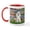 White/Red Inside, variant on CafePress - Lilies /Poodle (W) Mug - 11 oz Ceramic Mug - Novelty Coffee Tea Cup