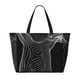 thumbnail image 2 of Fotbe Geometric Lines Dog Art Bolsa de Viaje para Playa - Resistente al Agua, Bolsa Tote de Gran Capacidad y Ligera con 7 Bolsillos para Mujeres y Hombres, 2 of 7