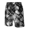 thumbnail image 5 of Disketp Men'S Swim Trunks Hawaiian Breathable Surf Beach Swimsuits Mesh Lining Beach Shorts With Pockets-Seamless Pattern With Skulls, 5 of 9