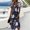 Navy, variant on Womens Halloween Dress Skeleton Short Sleeve Bat Fall Wrap Dress Ghost V Neck Funny Wedding Guest Dresses M