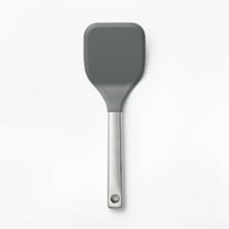 Stainless Steel with Silicone Cookie Spatula Dark Gray  Dishwasher-Safe Kitchen Utensil, Solid Turner