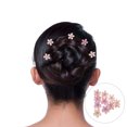thumbnail image 4 of 10Pcs Crystal Flower Hair Clips Small Claw Clip for Women Comfortable Decorative Side Bangs, 4 of 9