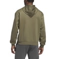 thumbnail image 2 of adidas Men's Fleece Hoodie Pullover with Kangaroo Pocket (US, Alpha, Medium, Regular, Regular, Olive Star (Green)), 2 of 2