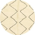 thumbnail image 1 of Ahgly Company Indoor Round Abstract Golden Blonde Gold Solid Area Rugs, 5' Round, 1 of 6