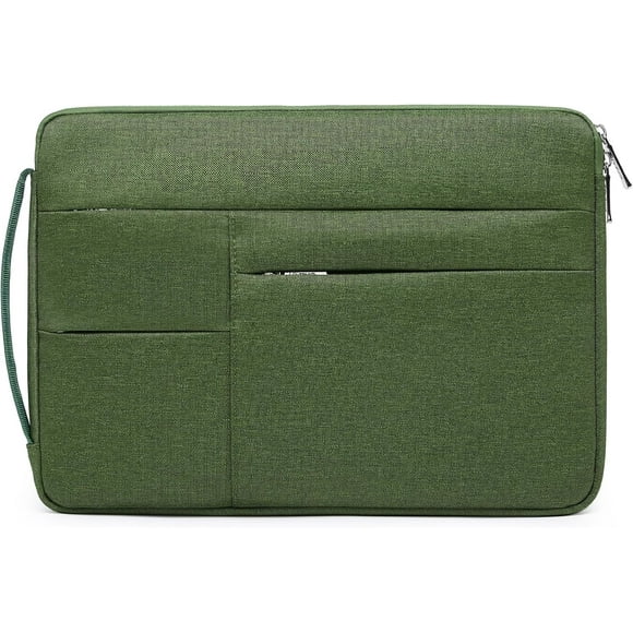 shiyou-15-16 Inch Laptop Sleeve Bag for MacBook Pro 16 M4/M3/M2/M1 2025-2019, 15" Surface Book, Portable NoteBook Case for 15" 15.6" HP Dell Lenovo ThinkBook Asus Acer Samsung HUAWEI, Grass Green