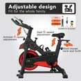 thumbnail image 3 of FDW Exercise Bike Indoor Fitness With LCD Screen,Comfortable Seat Cushion and Resistance,Black, 3 of 7