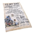 thumbnail image 2 of Father Gift Blanket, Envelope Blanket Soft Touch Polyester Fiber  For Sofa 150x120cm/59.1x47.2in, 2 of 8