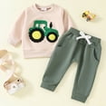 thumbnail image 2 of sdbrld 18M Boy Girl Thick Cotton Thermal Underwear Set 3 Layer Warm Long Sleeve Autumn Winter Loungewear Outfit,Sizes 3-6 Months, 2 of 9