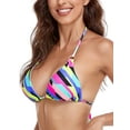 thumbnail image 3 of RELLECIGA Haut de Bikini Triangle pour Femme Maillot de Bain, 3 of 6